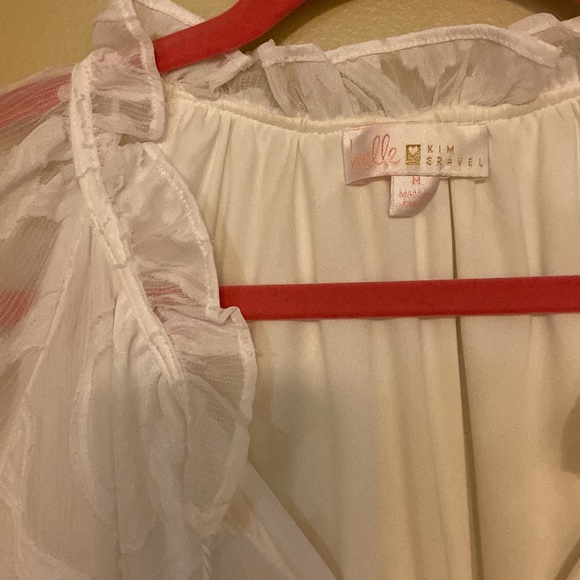 Belle by Kim Gravel, medium lined lace blouse - Picture 3 of 9